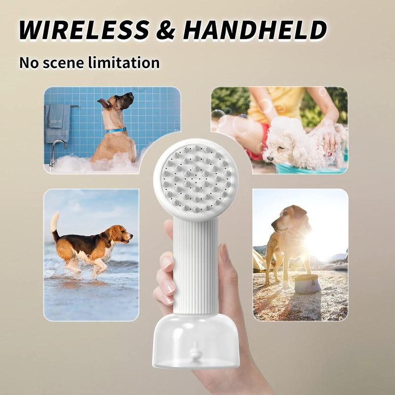 Transform Bath Time into a Fun Adventure with the Uahpet Auto-Foaming Dog Bath Brush - Effortless Cleaning for Happy Pups!