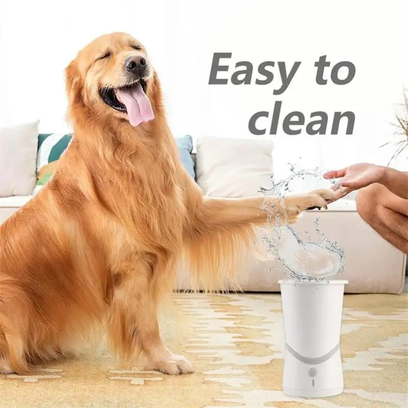Effortless Dog Paw Cleaning: Portable Automatic Silicone Foot Washer for Small & Medium Dogs
