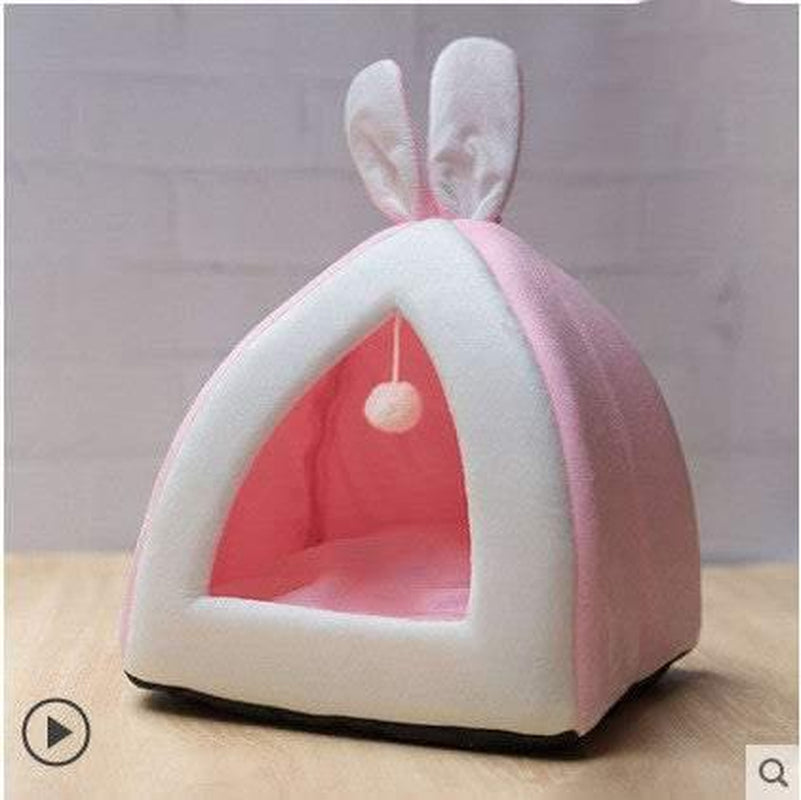 Cozy Up Your Cat with Our Adorable Rabbit Ears Cat Cave Bed! πΎπ