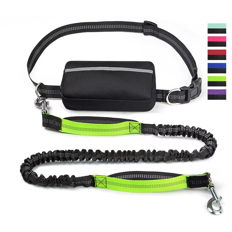 Enjoy Hands-Free Adventures with Our Adjustable Dog Leash – Perfect for Walking, Running, and Jogging!