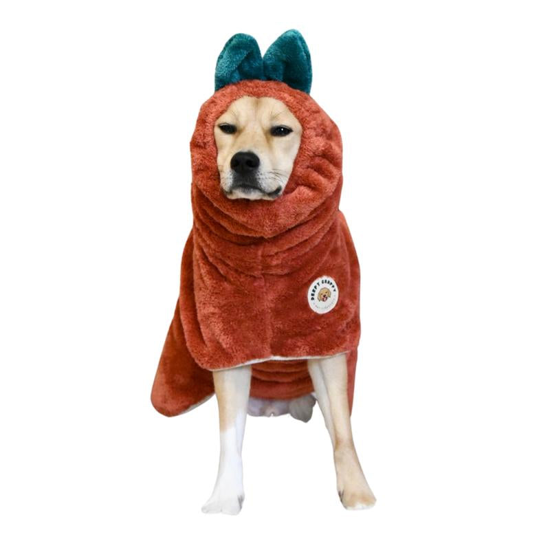 Transform Your Pup's Bath Time with the DERPY CHAPPY Premium Microfiber Dog Towel Robe - Ultra-Absorbent, Quick-Dry Comfort for Dogs & Cats of All Sizes!