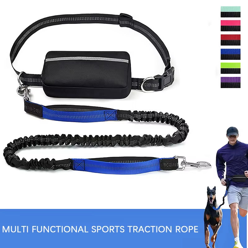 Enjoy Hands-Free Adventures with Our Adjustable Dog Leash – Perfect for Walking, Running, and Jogging!