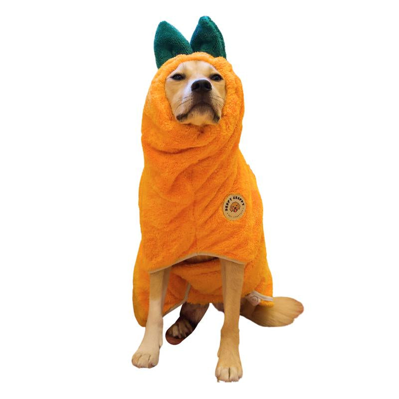 Transform Your Pup's Bath Time with the DERPY CHAPPY Premium Microfiber Dog Towel Robe - Ultra-Absorbent, Quick-Dry Comfort for Dogs & Cats of All Sizes!