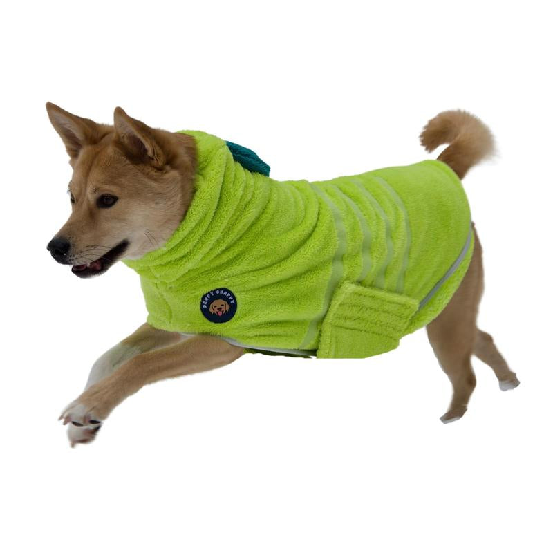 Transform Your Pup's Bath Time with the DERPY CHAPPY Premium Microfiber Dog Towel Robe - Ultra-Absorbent, Quick-Dry Comfort for Dogs & Cats of All Sizes!