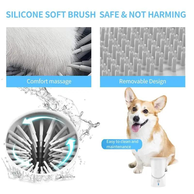 Effortless Dog Paw Cleaning: Portable Automatic Silicone Foot Washer for Small & Medium Dogs