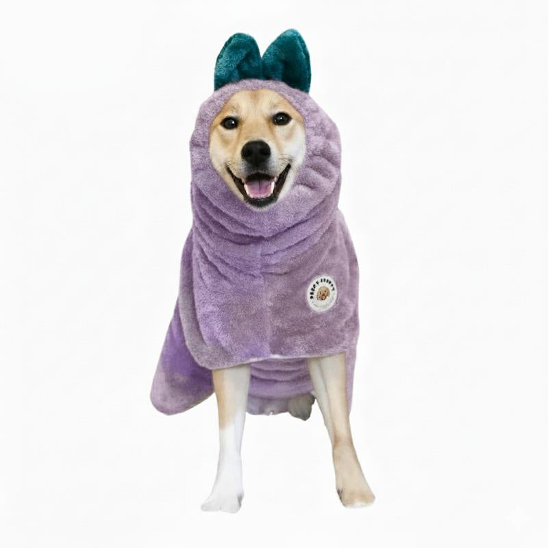 Transform Your Pup's Bath Time with the DERPY CHAPPY Premium Microfiber Dog Towel Robe - Ultra-Absorbent, Quick-Dry Comfort for Dogs & Cats of All Sizes!