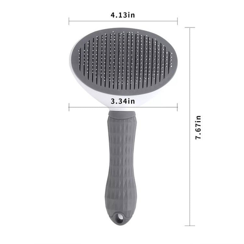 Transform Grooming Time with the One Button Self-Cleaning Comb for Cats & Dogs! 🐶🐱✨ Say Goodbye to Fur Clutter!