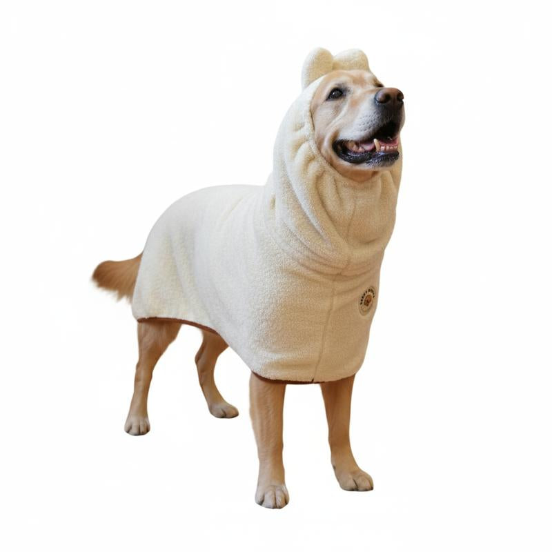 Transform Your Pup's Bath Time with the DERPY CHAPPY Premium Microfiber Dog Towel Robe - Ultra-Absorbent, Quick-Dry Comfort for Dogs & Cats of All Sizes!