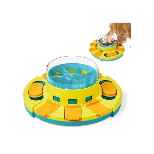 Engaging 2-Level Dog Puzzle Toy - Slow Feeder for IQ Training and Entertainment - Perfect for All Breeds!